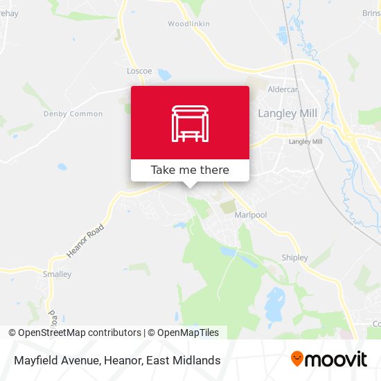 Mayfield Avenue, Heanor map
