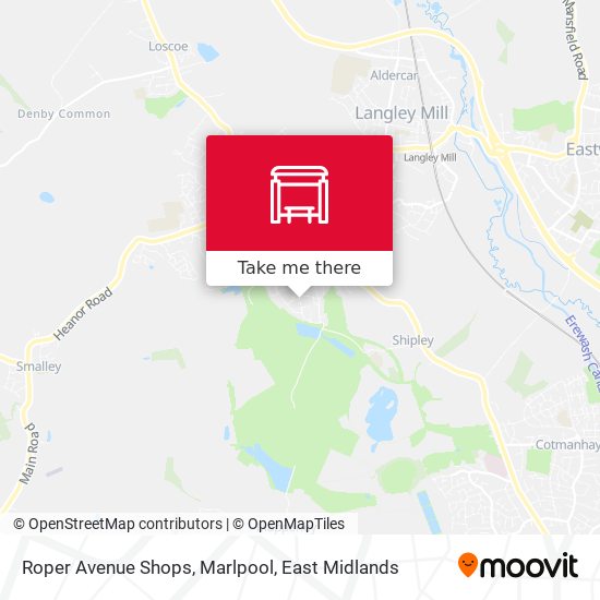 Roper Avenue Shops, Marlpool map