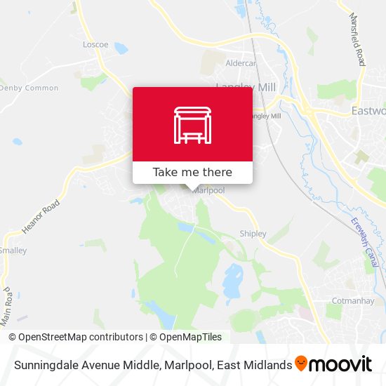 Sunningdale Avenue Middle, Marlpool map