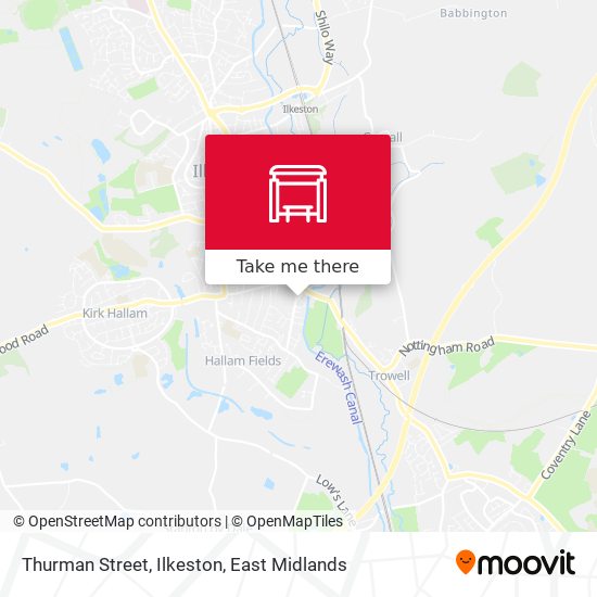 Thurman Street, Ilkeston map