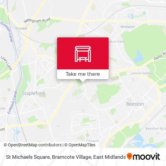 St Michaels Square, Bramcote Village map