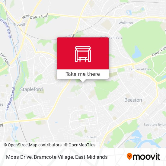 Moss Drive, Bramcote Village map