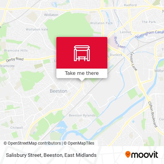 Salisbury Street, Beeston map