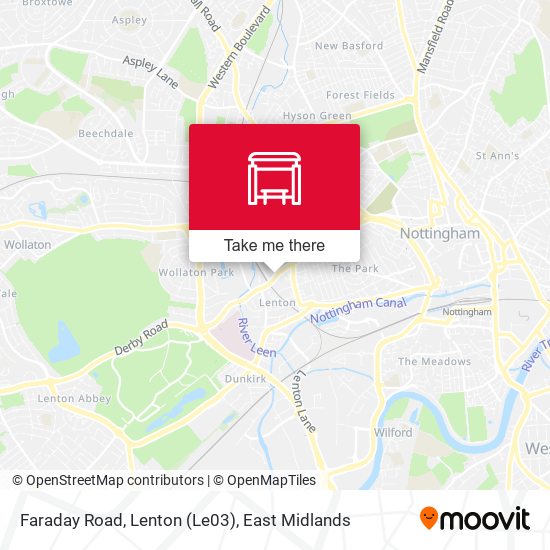 Faraday Road, Lenton (Le03) map