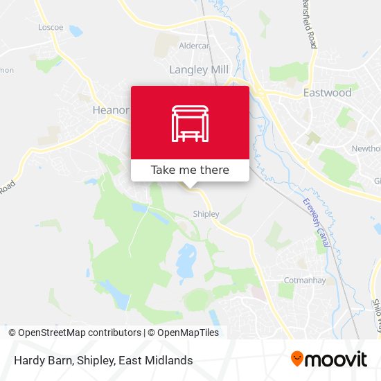 Hardy Barn, Shipley map