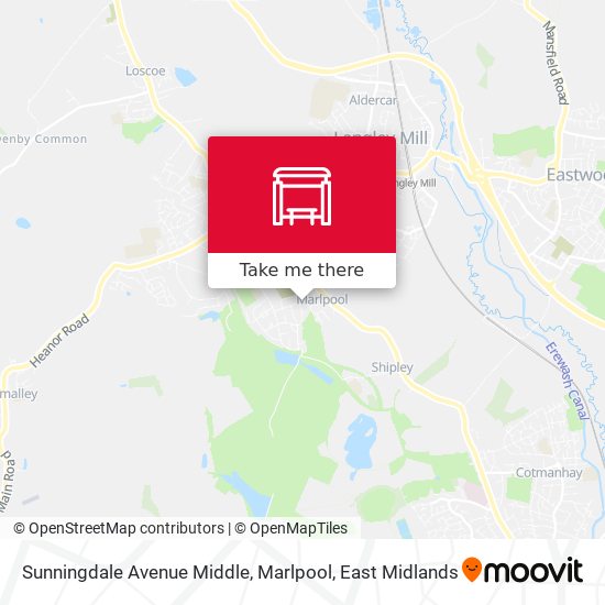 Sunningdale Avenue Middle, Marlpool map