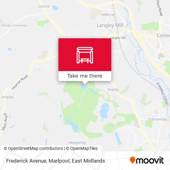 Frederick Avenue, Marlpool map