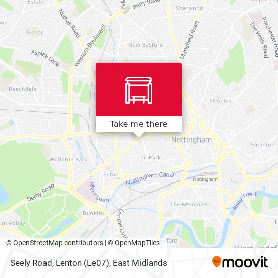 Seely Road, Lenton (Le07) map