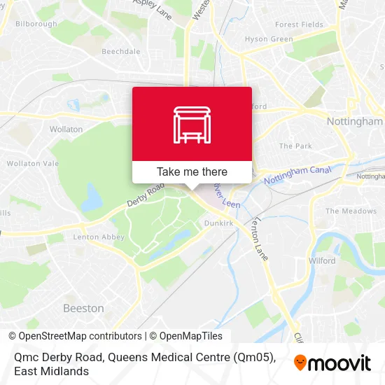 Qmc Derby Road, Queens Medical Centre (Qm05) map