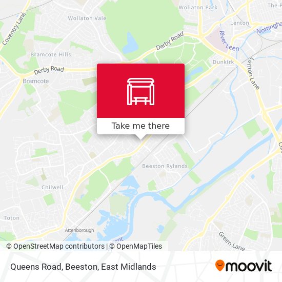 Queens Road, Beeston map