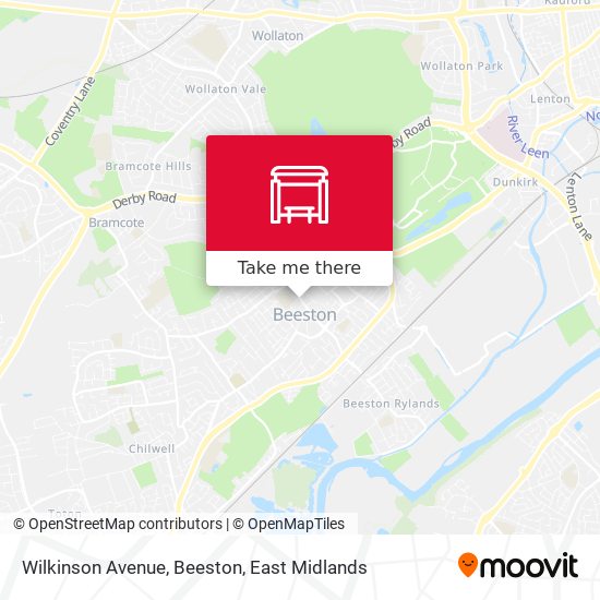 Wilkinson Avenue, Beeston map