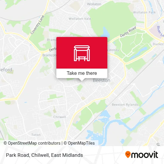 Park Road, Chilwell map