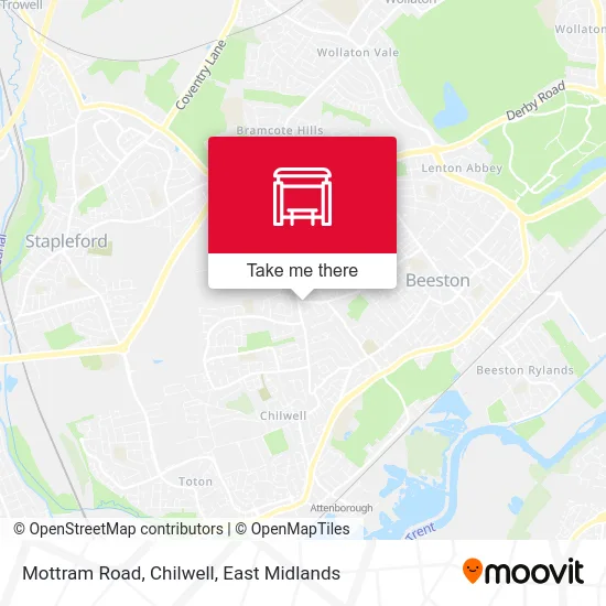 Mottram Road, Chilwell map