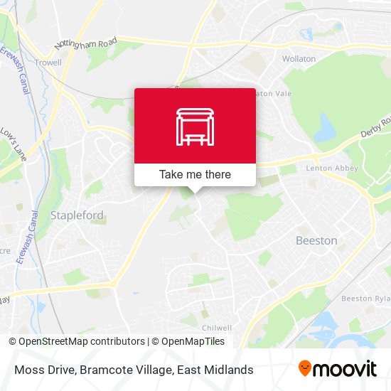 Moss Drive, Bramcote Village map