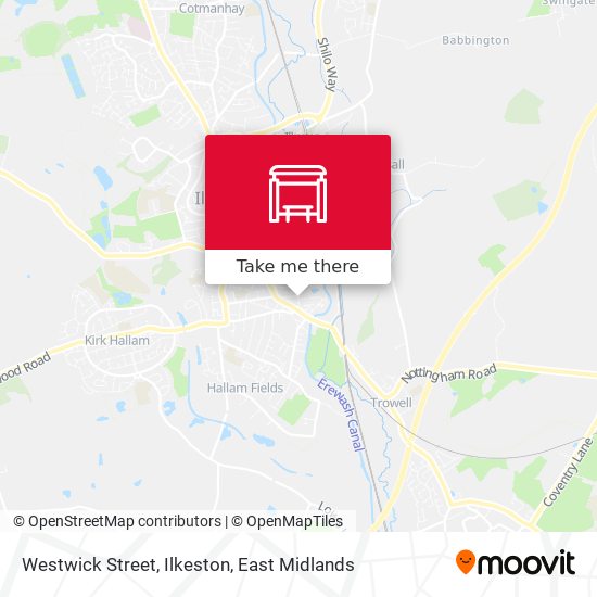 Westwick Street, Ilkeston map