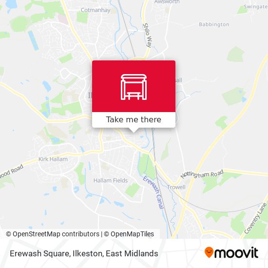 Erewash Square, Ilkeston map
