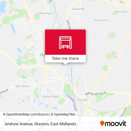 Andrew Avenue, Ilkeston map