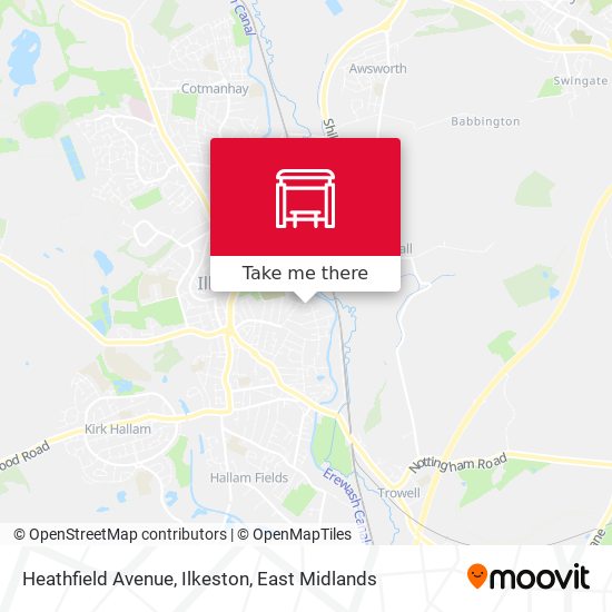 Heathfield Avenue, Ilkeston map