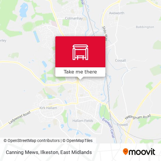 Canning Mews, Ilkeston map
