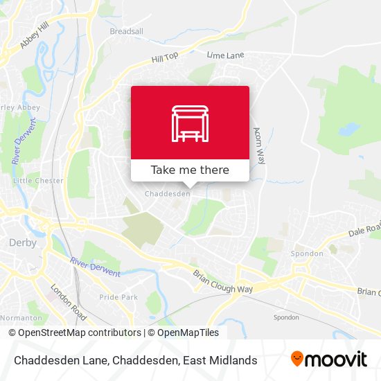 Chaddesden Lane, Chaddesden map