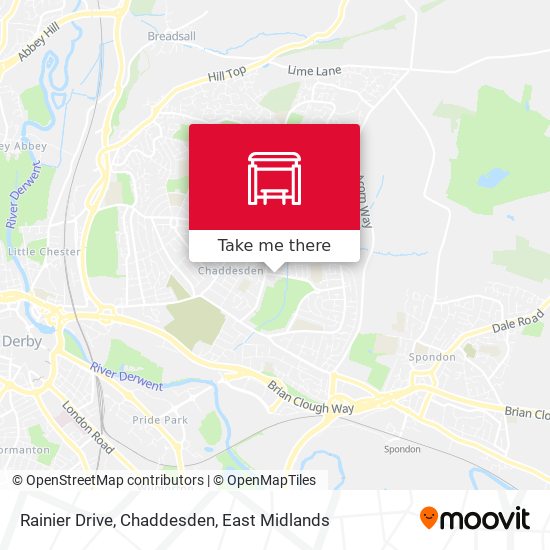 Rainier Drive, Chaddesden map