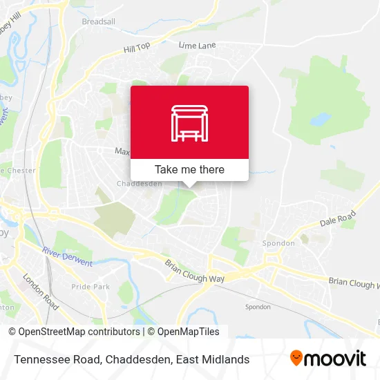 Tennessee Road, Chaddesden map