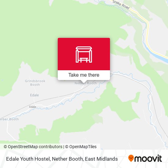 Edale Youth Hostel, Nether Booth map