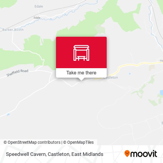 Speedwell Cavern, Castleton map