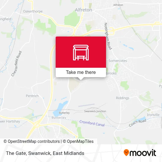The Gate, Swanwick map
