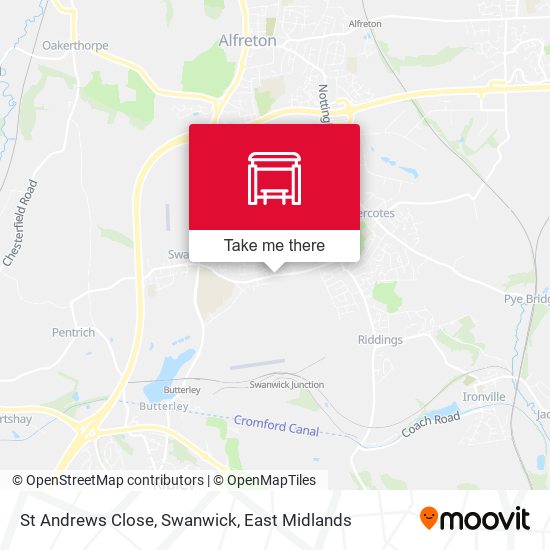 St Andrews Close, Swanwick map