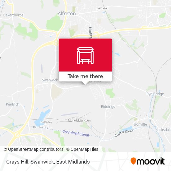 Crays Hill, Swanwick map