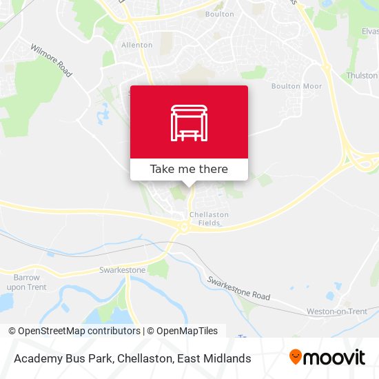 Academy Bus Park, Chellaston map