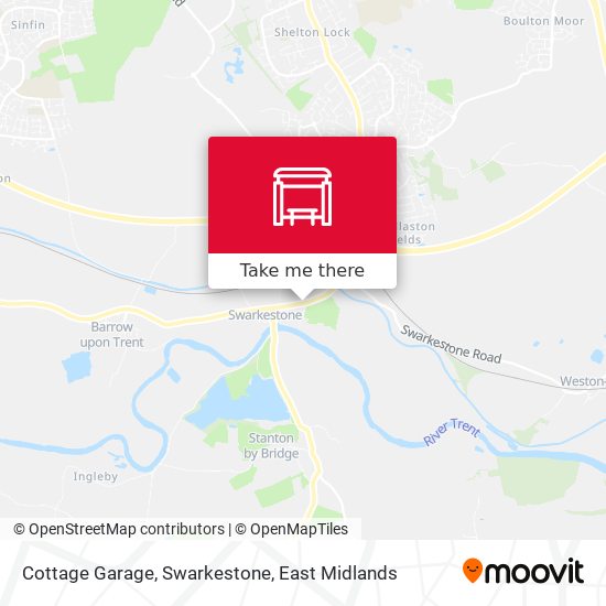 Cottage Garage, Swarkestone map