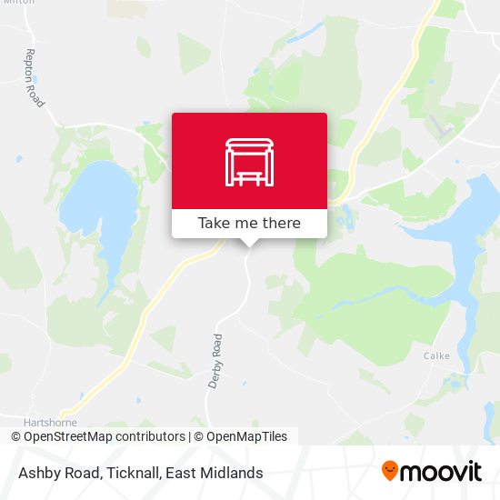 Ashby Road, Ticknall map