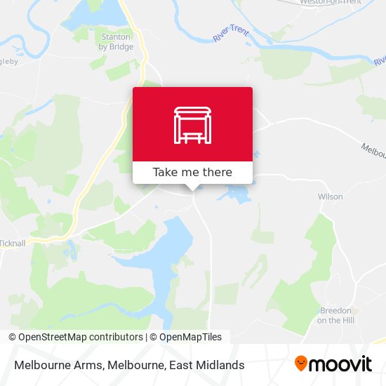 Melbourne Arms, Melbourne map