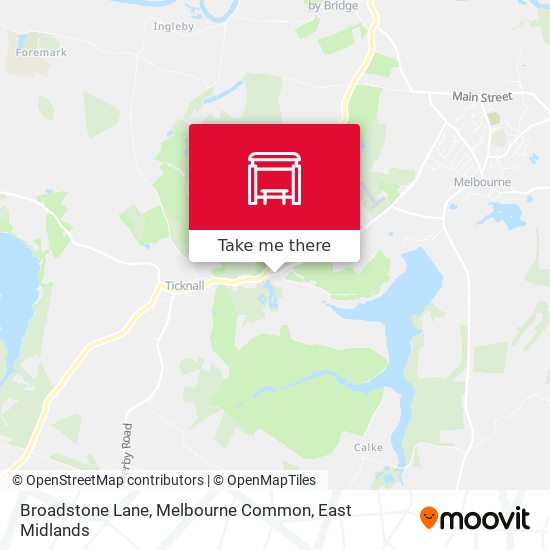 Broadstone Lane, Melbourne Common map