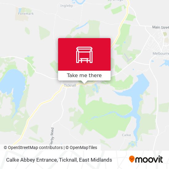 Calke Abbey Entrance, Ticknall map