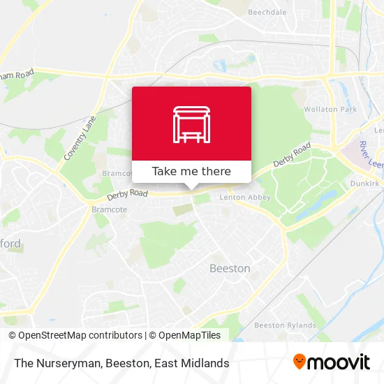The Nurseryman, Beeston map
