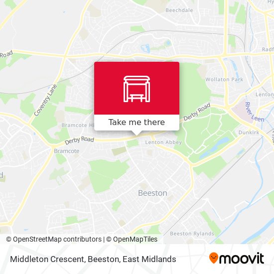 Middleton Crescent, Beeston map