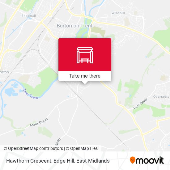 Hawthorn Crescent, Edge Hill map