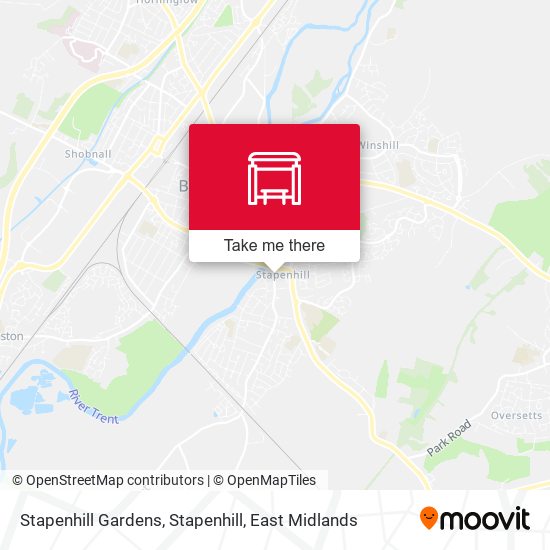 Stapenhill Gardens, Stapenhill map