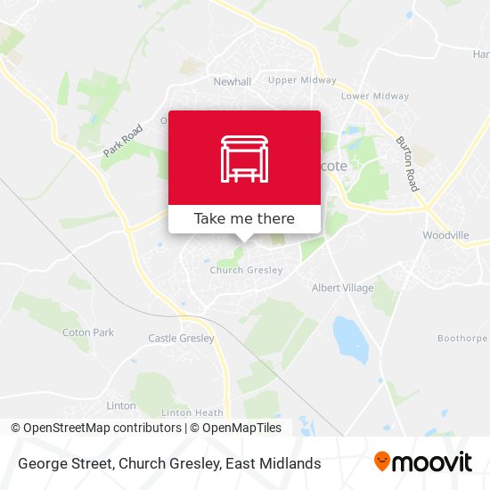 George Street, Church Gresley map