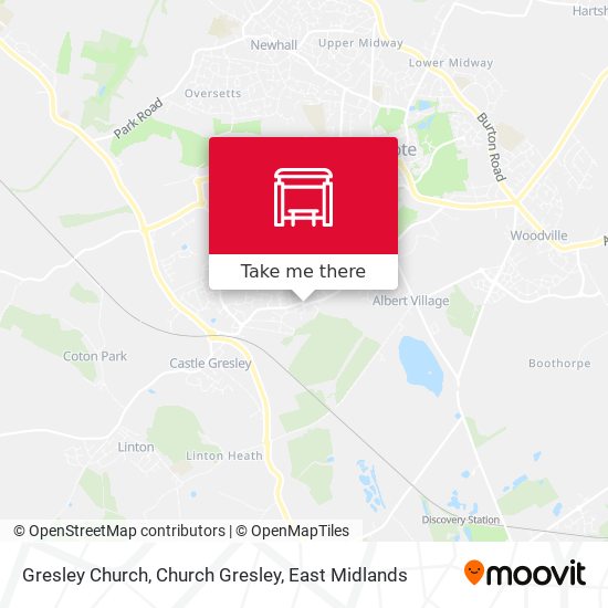 Gresley Church, Church Gresley map