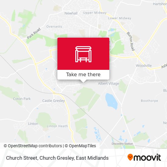 Church Street, Church Gresley map