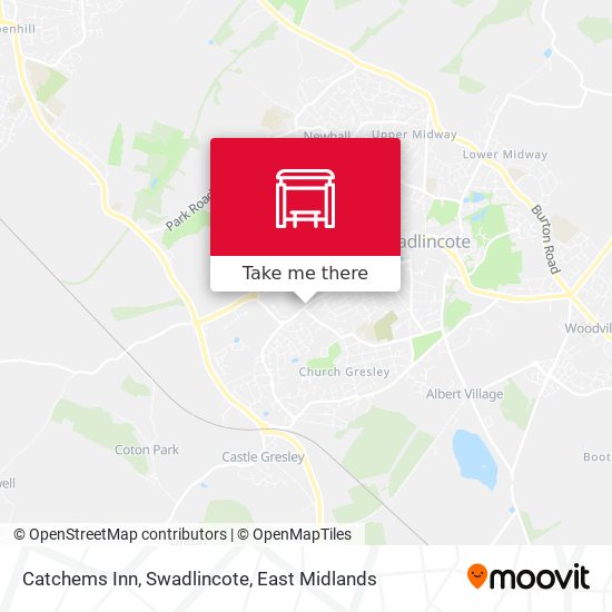 Catchems Inn, Swadlincote map