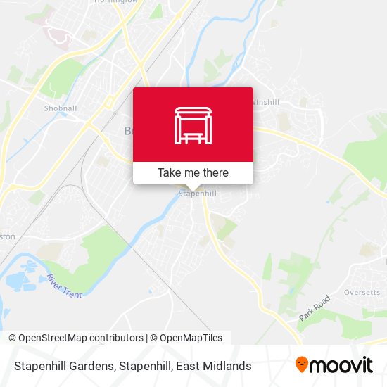 Stapenhill Gardens, Stapenhill map