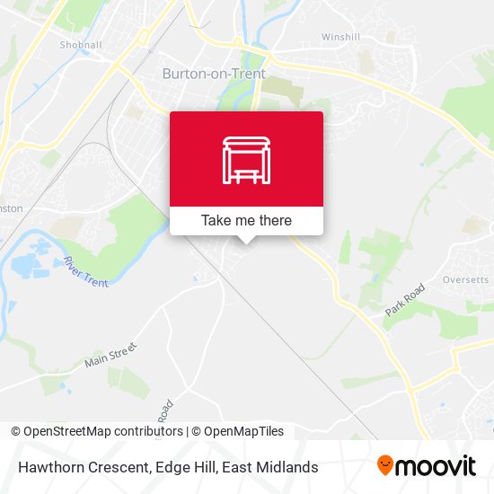 Hawthorn Crescent, Edge Hill map