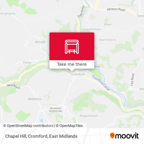 Chapel Hill, Cromford map