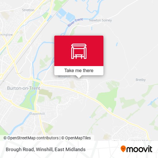 Brough Road, Winshill map