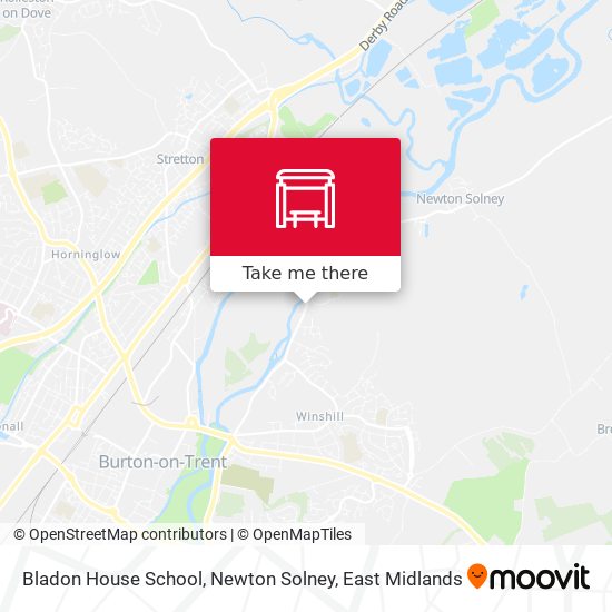 Bladon House School, Newton Solney map